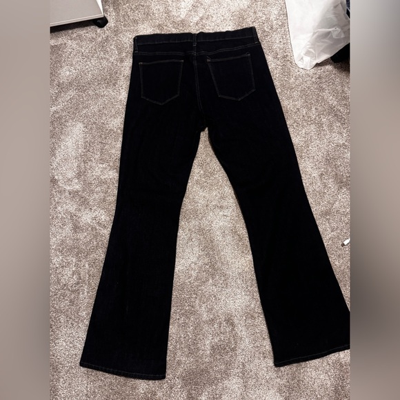 Democracy Black Flare Wide Leg Jeans - Picture 2 of 2